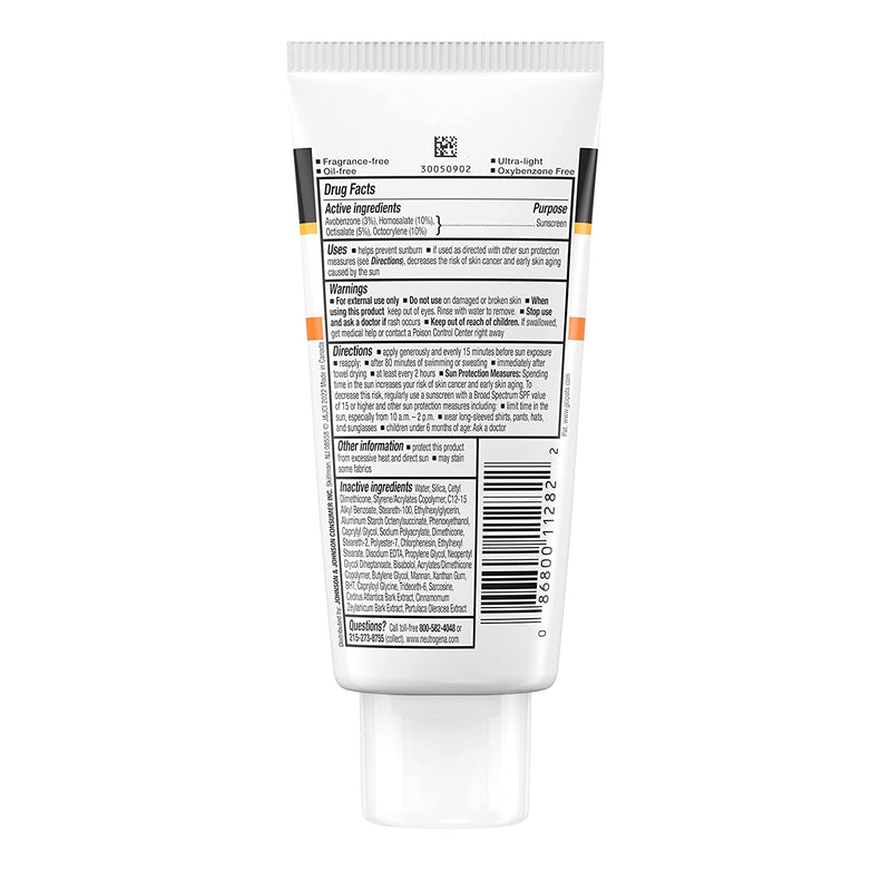 NEUTROGENA CLEAR FACE SPF 50 OIL-FREE 3 Oz