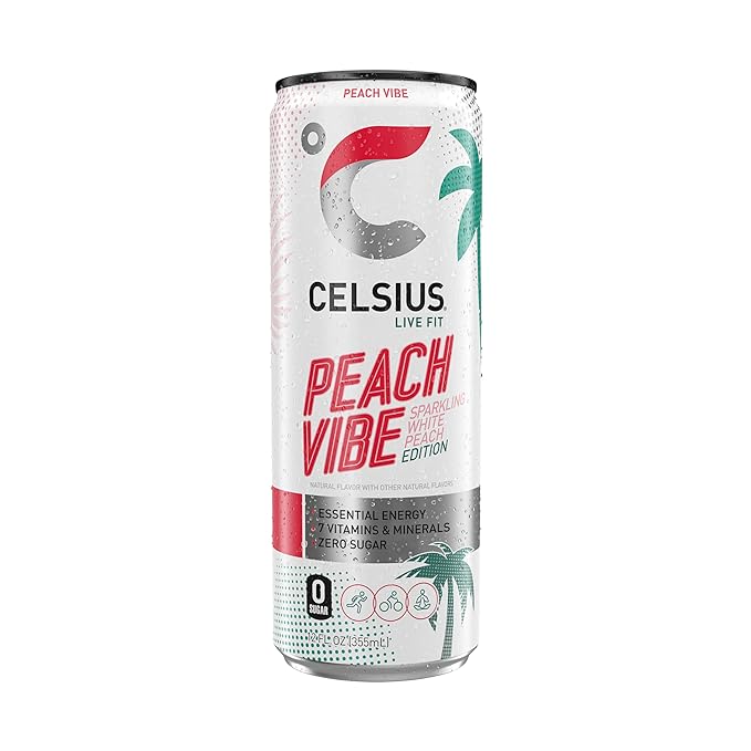 Celsius Live Fit Peach Vibe 12oz
