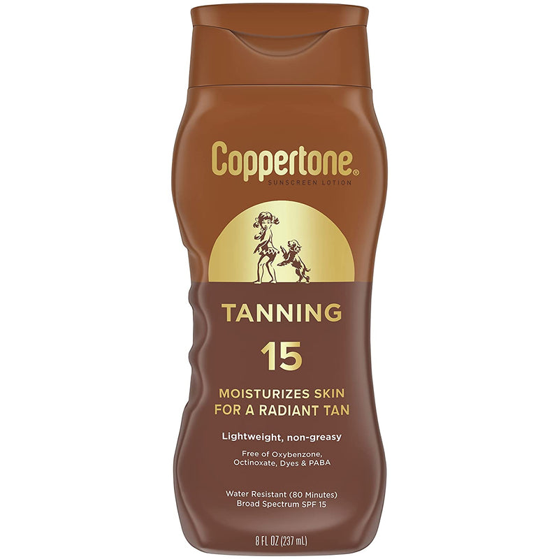 COPPERTONE TANNING LOTION 15 SPF 8 Oz