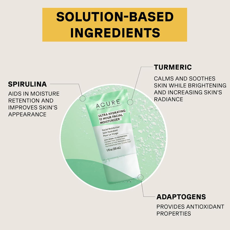Acure Ultra Hidrating 12H Facial Moisturizer 1 oz