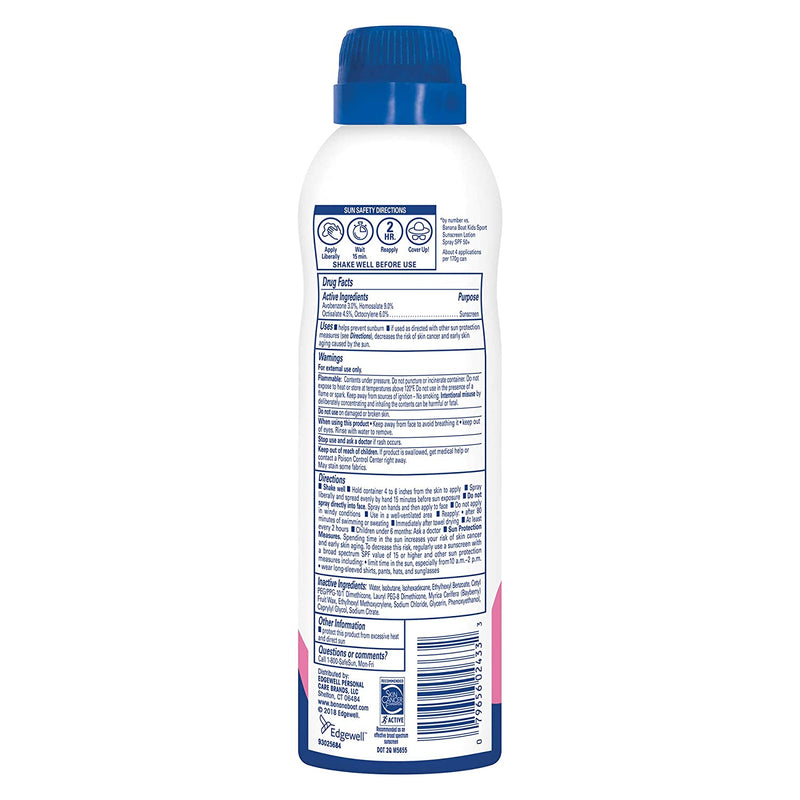 BANANA BOAT BABY MINERAL SPF 50+ PEDIATRICIAN TESTED 6 Oz