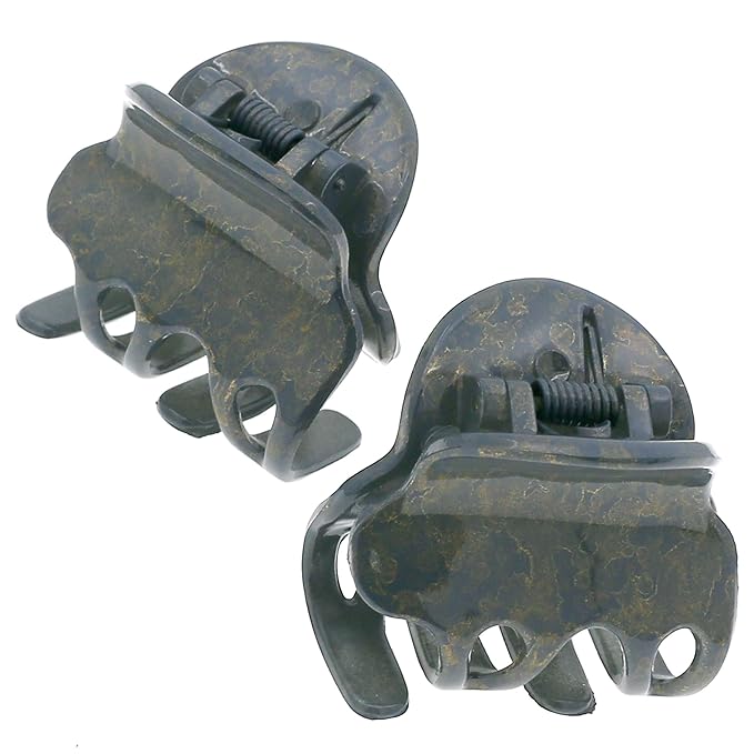 Camila Paris Claw Clip Tortoise Grey 2 Pack Cp3087