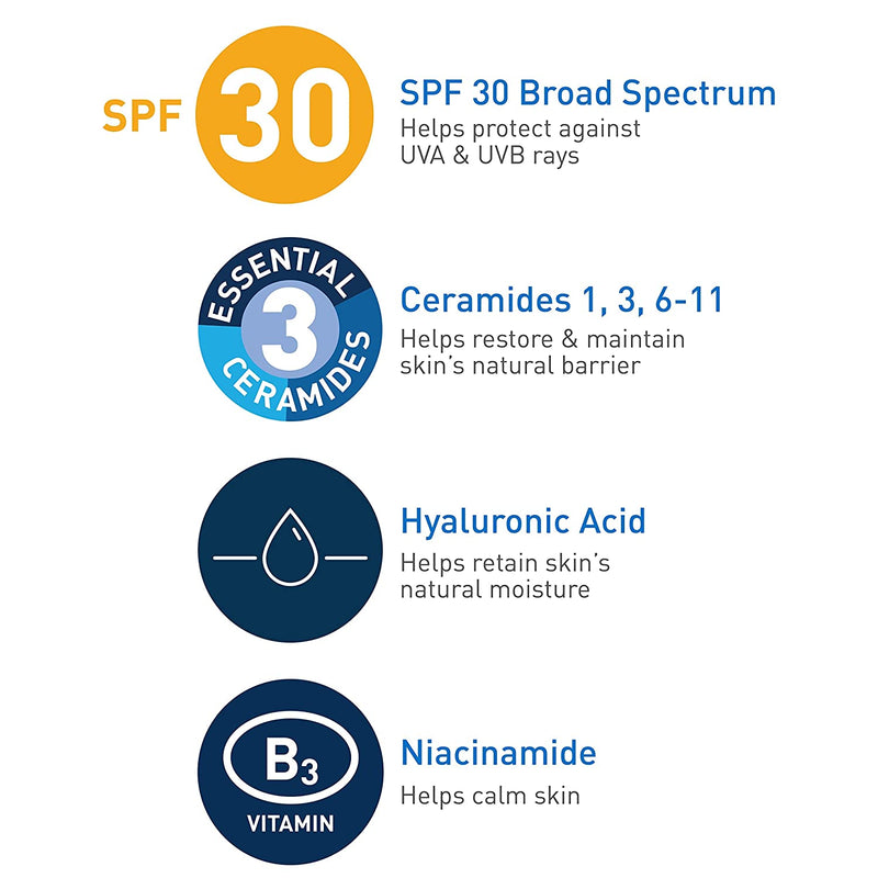 Cerave SPF30 Loción hidratante facial AM 3 oz