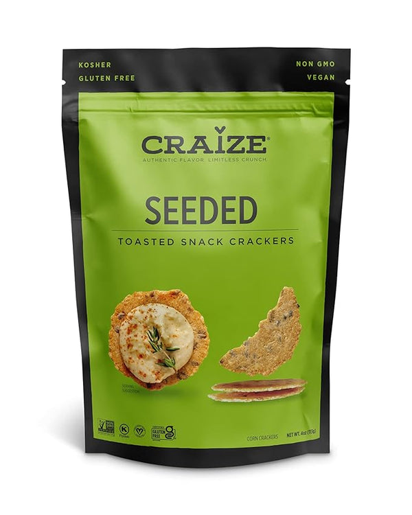 Craize Seeded Toasted Corn Crisps 4Oz