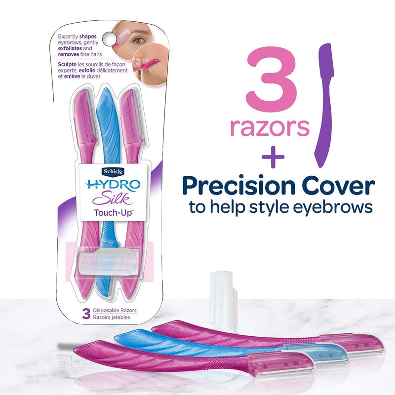 SCHICK HYDRO SILK TOUCH UP RAZOR X 3