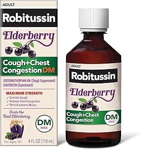 Robitussin Adult Elderberry Cough Chest Congestion 4oz