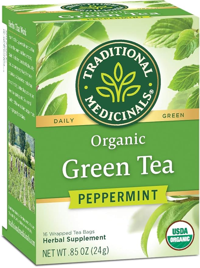 Traditional Medicinals Green Tea Pepper 16 Tea Bags