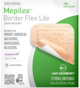 Mepilex Border Flex Lite Dressing 4" x 4" Box of 3ct 281333