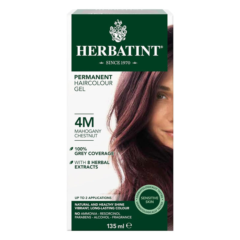 Herbatint Permanent Hair Color Mahogany Chestnut 4M 4.5Oz