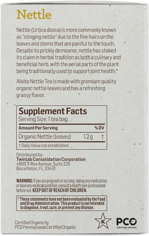 Alvita Organic Nettle Tea Bags 24ct