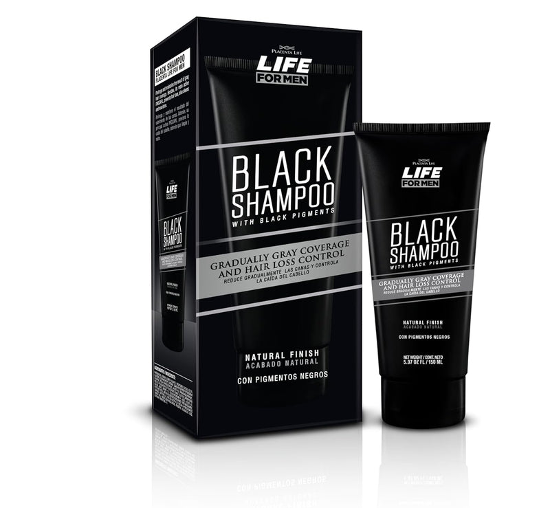 Placenta Life For Men Black Shampoo 5.07oz