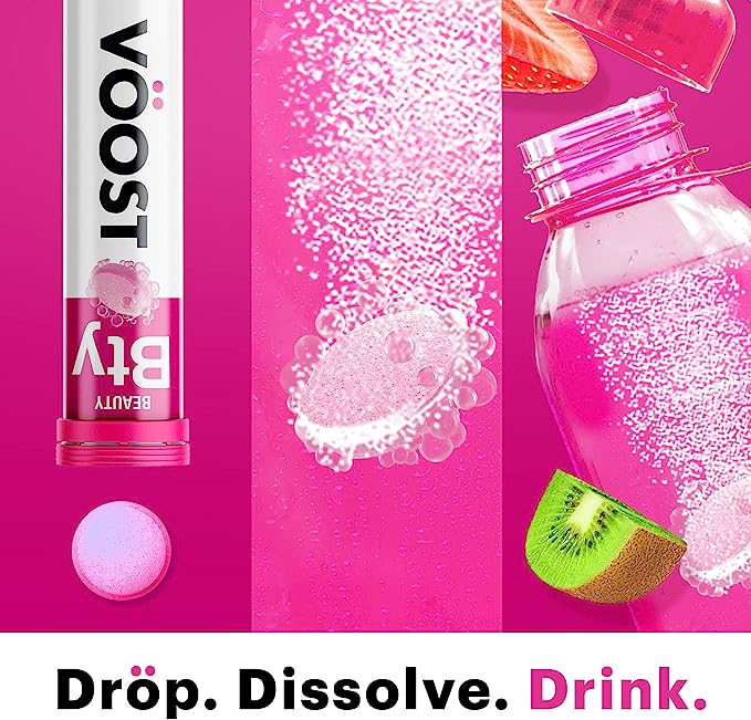 Voost Beauty Strawberry Kiwi efervescent 20 tabletas