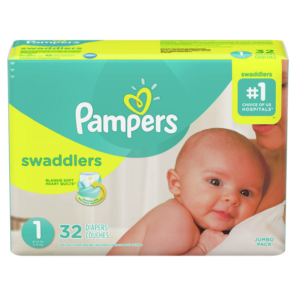 Pamper's Swaddlers Jumbo S1 Diapers 32ct