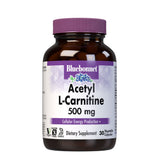 Bluebonnet acetil l-carnitina 500mg cápsulas vegetales 30ct