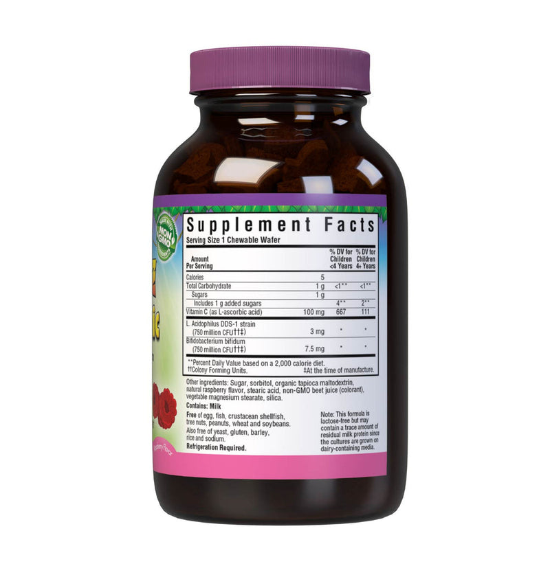 Bluebonnet Probiotic Chewables Raspberry 60ct