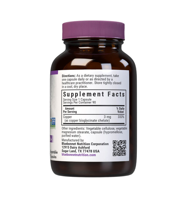 Cápsulas de cobre queladas de Bluebonnet 90ct