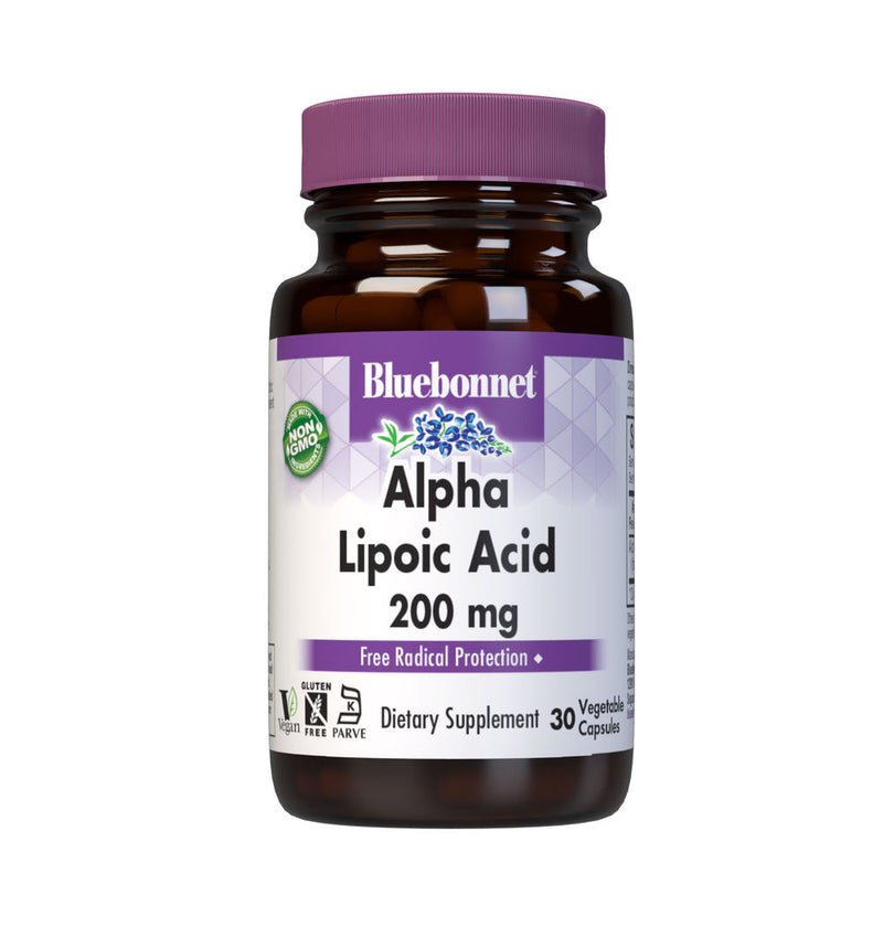 BlueBonnet Alpha Lipoico ácido 200 mg de cápsulas 30ct
