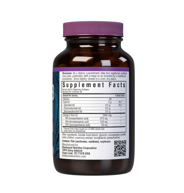 Bluebonnet Omega-3 Fish Oil Softgels 60ct