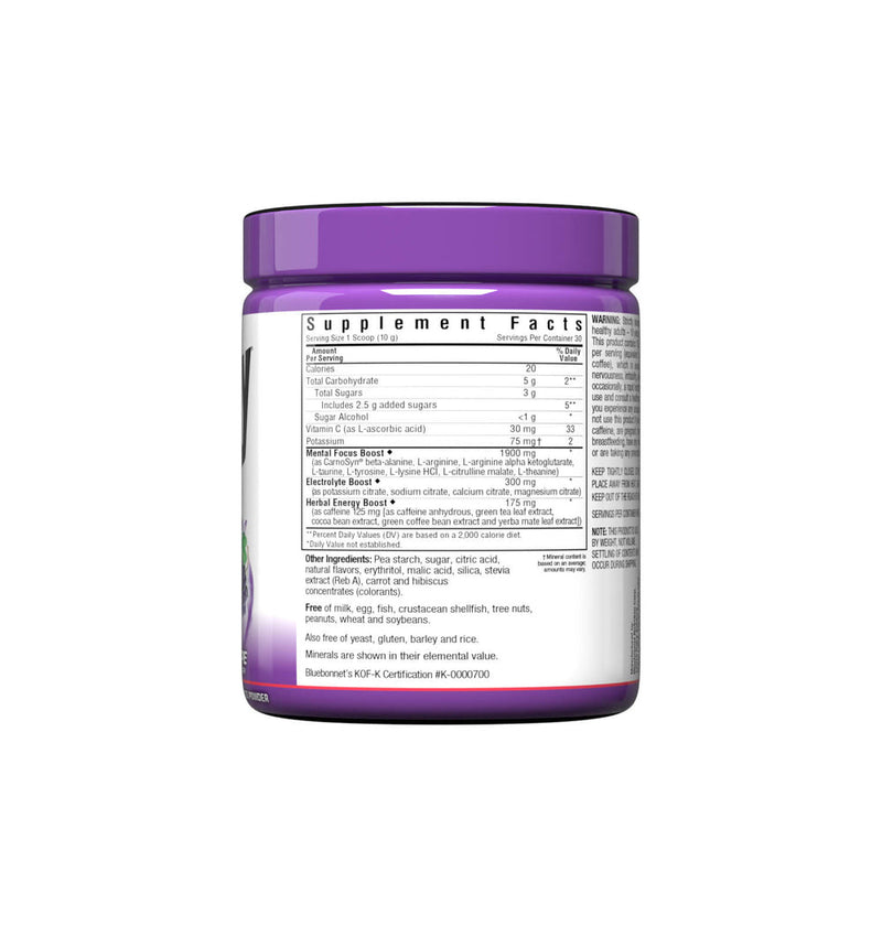 Bluebonnet Simply Energy Powder Grape 10.58Oz