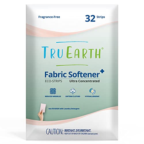 Tru Earth Fabric Softener Unscented Fragrance Free 32 Strips