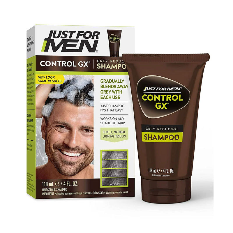JUST FOR MEN CONTROL GX GREY SHAMPOO 4 Oz