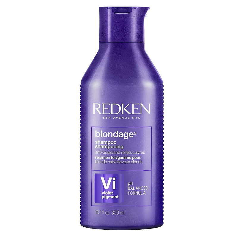 Redken Blondage Color-Depositing Purple Shampoo for Blonde Hair, 10.1 Oz