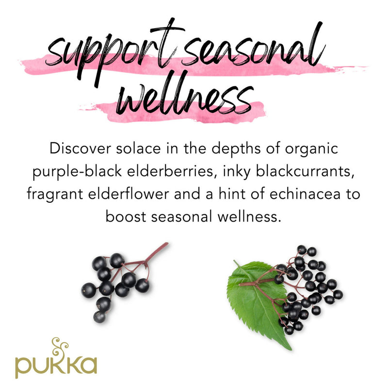 Pukka Elderberry & Echinacea Tea Organic 20ct