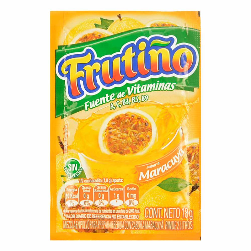 Frutino sabor a maracuya 18gr
