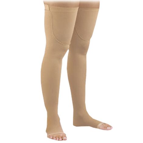 Activa Anti Embolism Thigh High Open Toe 18mmHg Beige