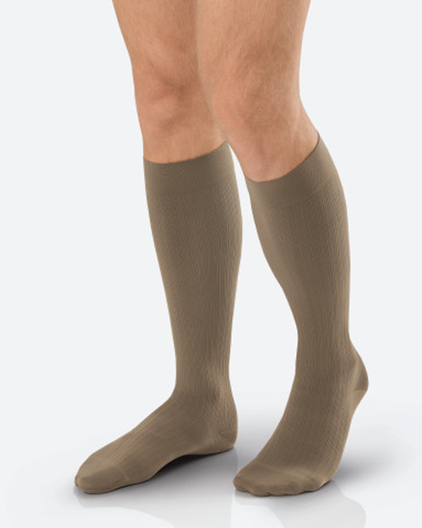 Jobst For Men Ambition SoftFit Knee High Closed Toe 30-40 Khaki Size 4