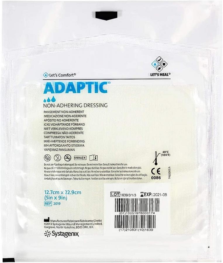 Adaptic Non Adhesive Dressing 5 x 9In 2019