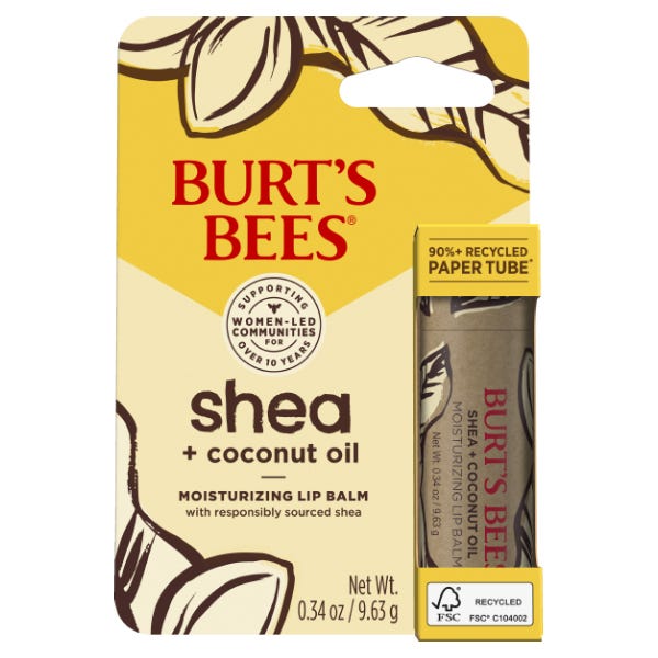 Burts Bee's Shea + Coconut Oil Moisturizing Lip Balm 0.34oz