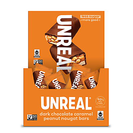 Barras de caramelo de chocolate negro unreal 0.67 oz