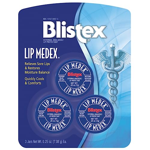 Blistex Lip Medex Balm, 0.25 oz, Pack of 3