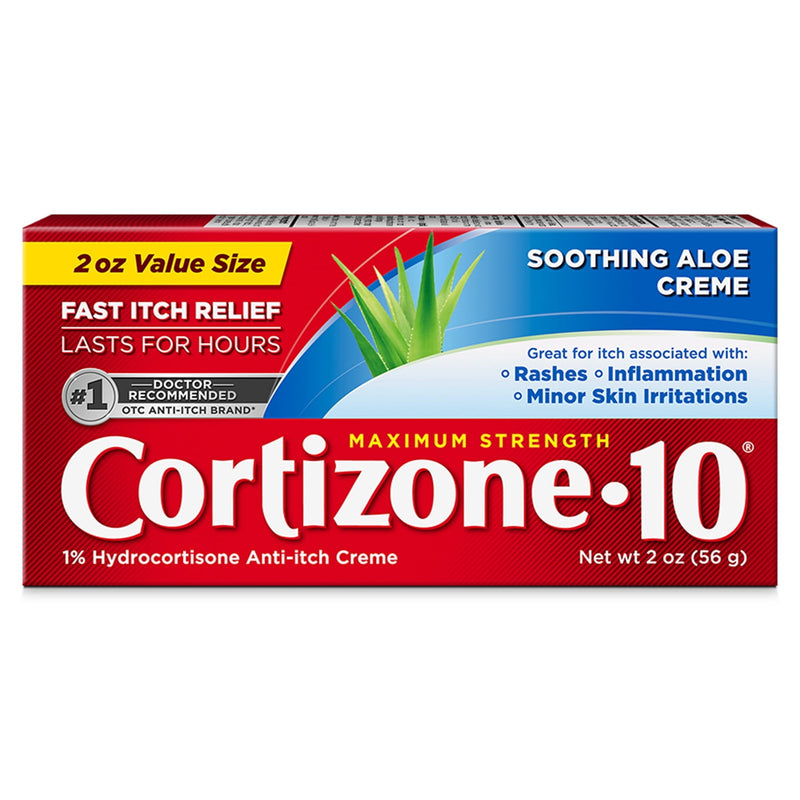Cortizone 10 Soothing Aloe Anti Itch Creme 1% Hidrocortizone 2oz
