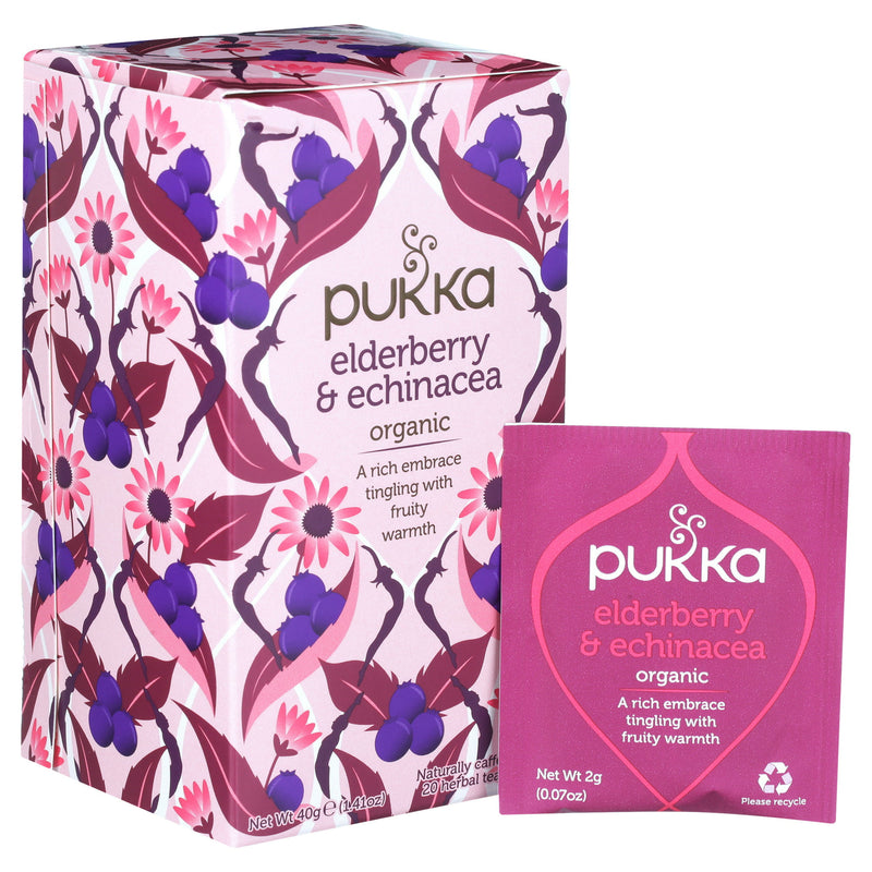 Pukka Elderberry & Echinacea Tea Organic 20ct