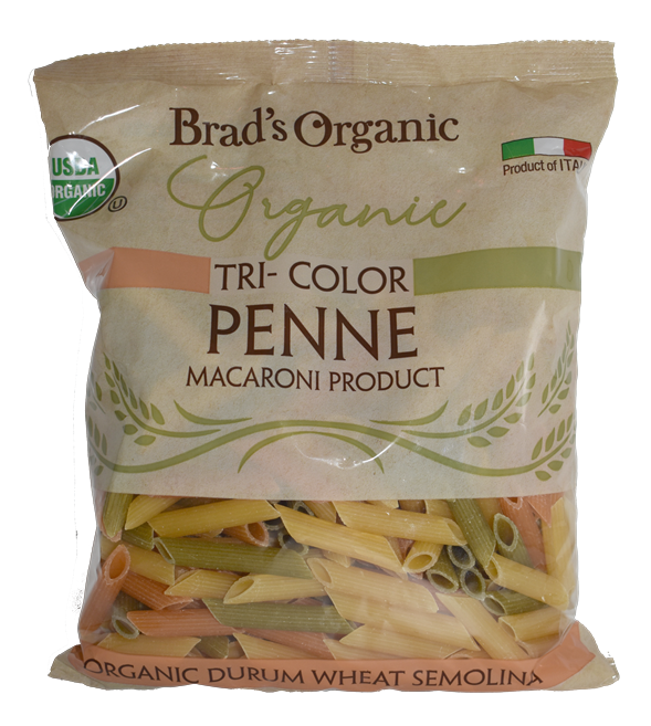 Brad's Organic Pasta 3Color Penne Macaroni 16Oz