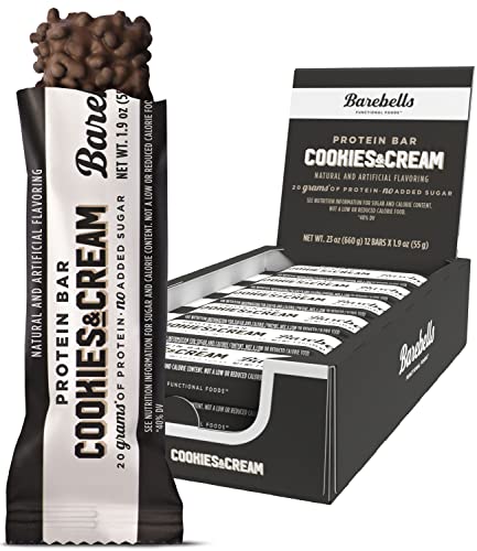 Barebells Cookies & Cream Protein Bars, 20 g Protein, 1.94 oz, 12 ct