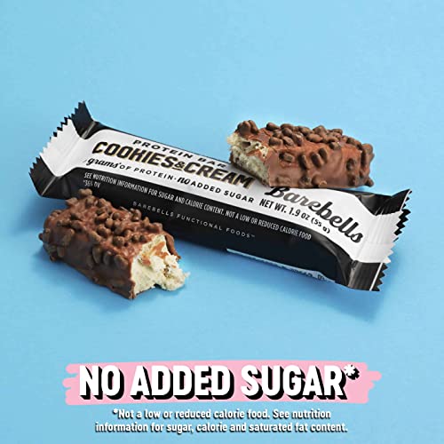Barebells Cookies & Cream Protein Bars, 20 g Protein, 1.94 oz, 12 ct