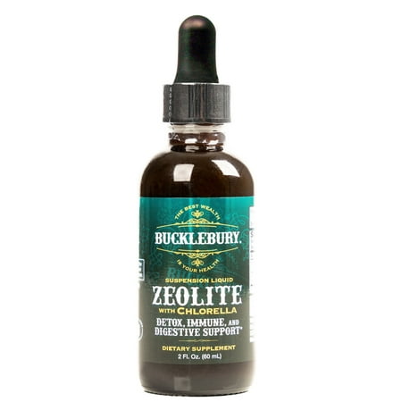Bucklebury Zeolite Liquid Suspension with Chlorella, 2 Fl Oz