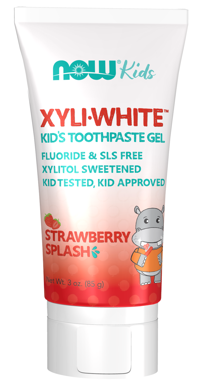 Ahora Xyli White Strawberry Kids Pasta de dientes 3oz