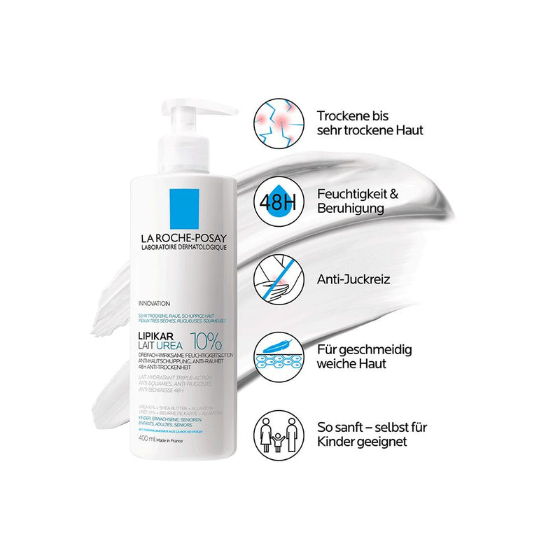 La Roche Posay Lipikar Urea Smoothing Body Lotion 13.52oz