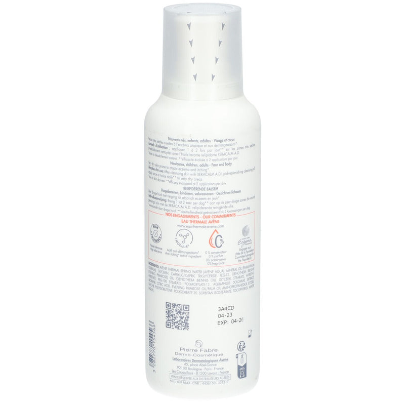 Avene XeraCalm A.D Lipid-Replenishing Balm 400 ml