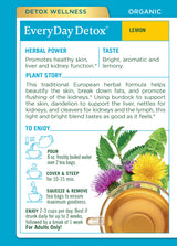 Traditional Medicinals Everyday Organic Lemon Detox 16 Tea Bags