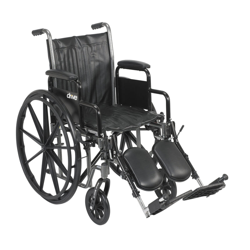 Drive Medical Silver Sport 2 Wheelchair 18 Inch Seat