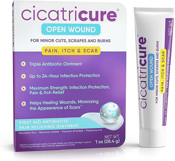 Cicatricure Open Wound Pain, Itch & Scar 1 oz