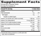 Emergen-C Inmune+ Blast de naranja masticables, 1000 mg de vitamina C con vitamina D, zinc y electrolitos