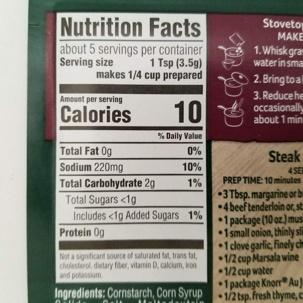 Knorr Au Jus Flavored Gravy Mix .6Oz