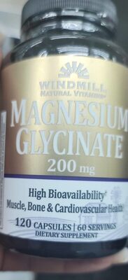 Windmill Natural Vitamins Magnesium Glycinate 200 mg