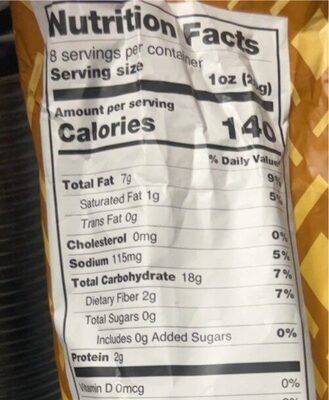 Brad's Organic Tortilla Chips Yellow Organic 8 oz